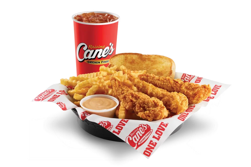 Raising Cane's 3 finger combo