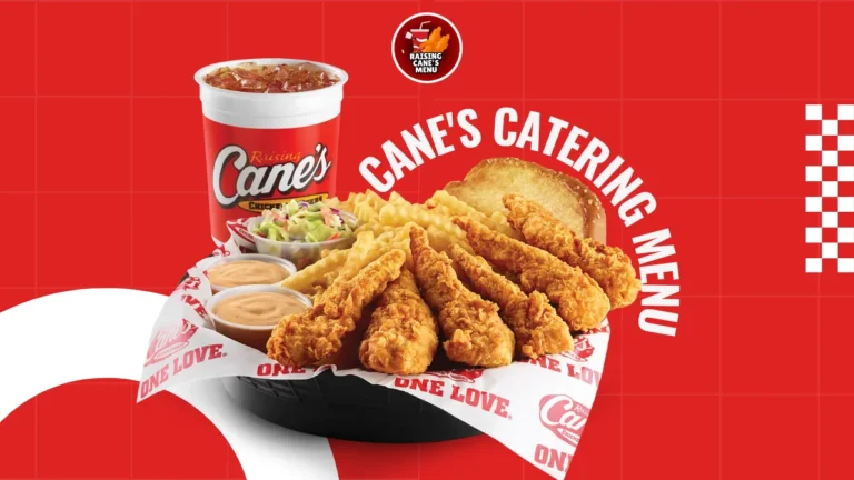 Cane's catering menu