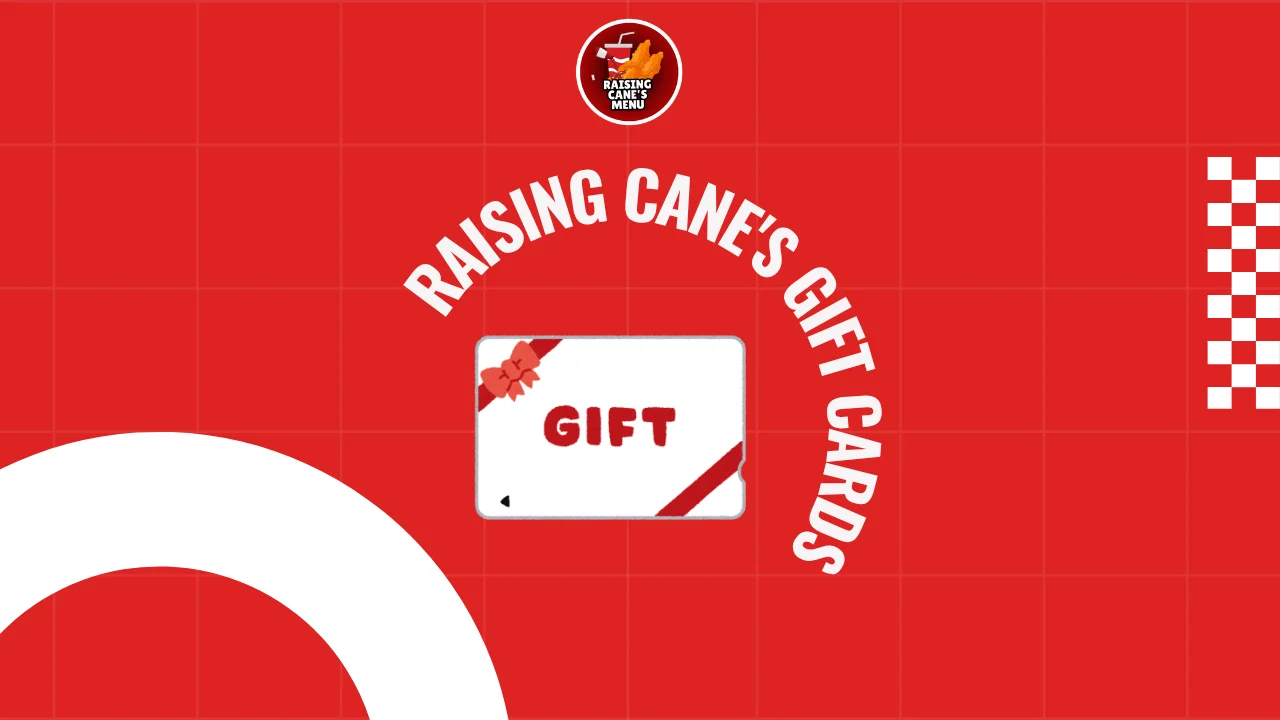 Raising Cane’s gift cards displayed on a table, perfect for treating friends to delicious chicken meals—click to grab yours today!