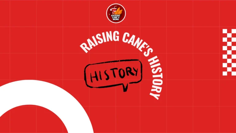 Discover Raising Cane's history through a vibrant image showcasing its first restaurant, early menu, and founder story—click to explore how it all began!